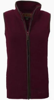 Ladies Penrith Fleece Country Fleece Gilet -Maroon